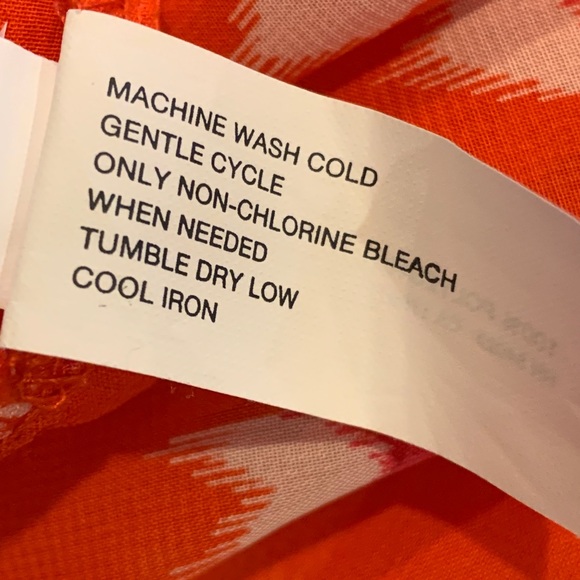 GAP Sheer heart pattern top in coral, white/pink - Picture 8 of 8